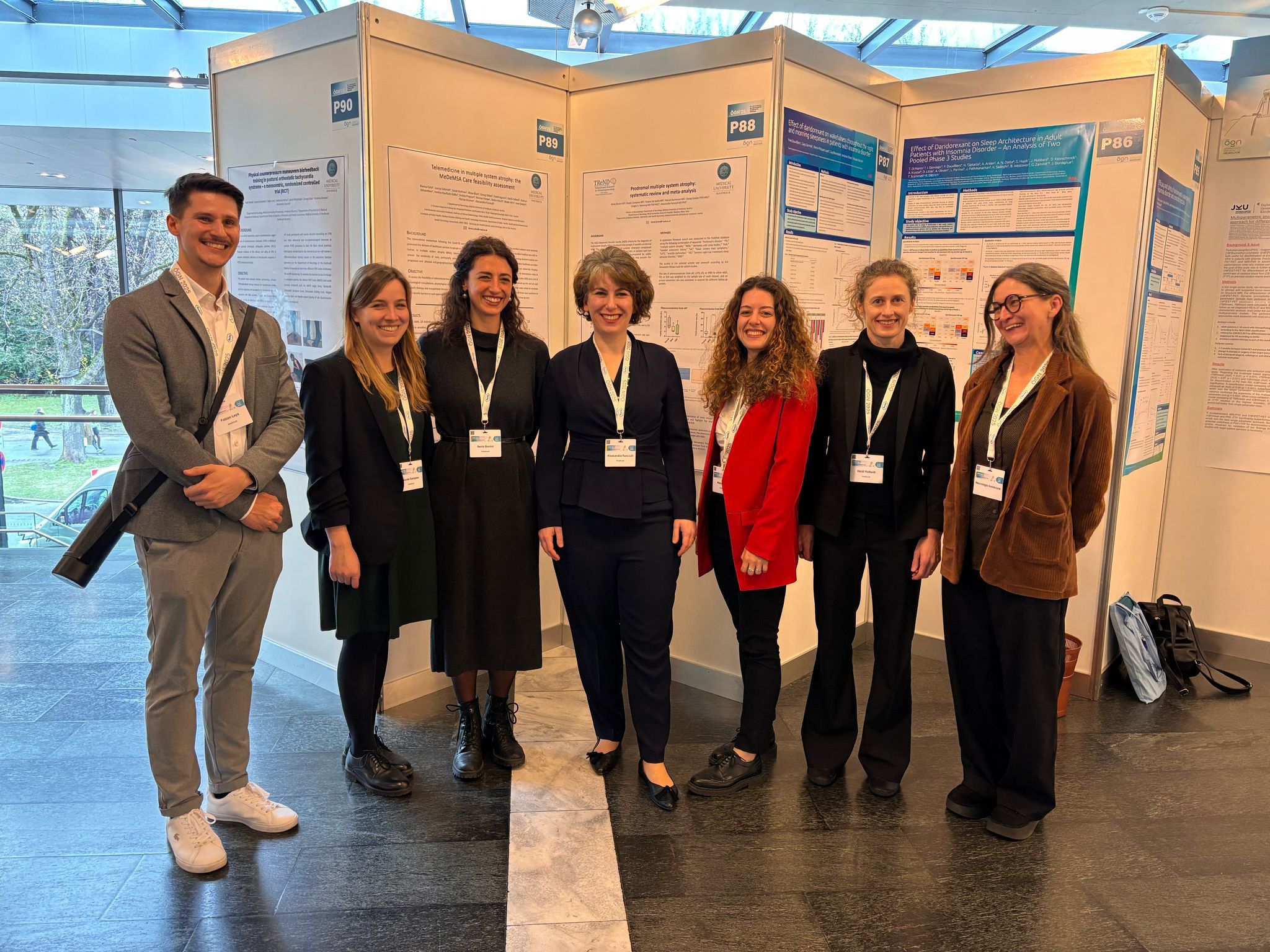 Gruppenfoto: v.l.n.r.: Fabian Leys, Nicole Campese, Ilenia Bonini, Alessandra Fanciulli, Bianca Calió, Heidi Halbedl, Karoline Radl.