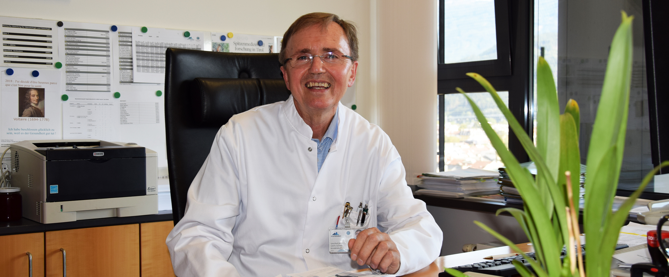 Günther Gastl: „Die Musik des medizinischen Fortschritts spielt in der Onkologie“