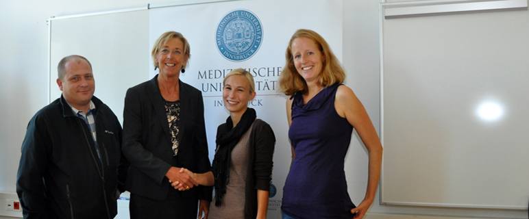 Ausgezeichnete Lehrlinge an der Medizinischen Universität Innsbruck