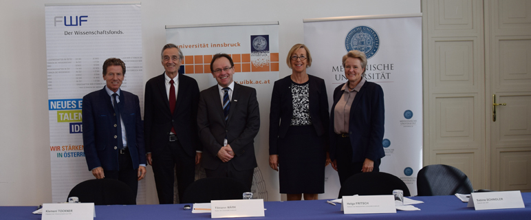 Neues FWF-Präsidium zu Besuch an Innsbrucker Universitäten