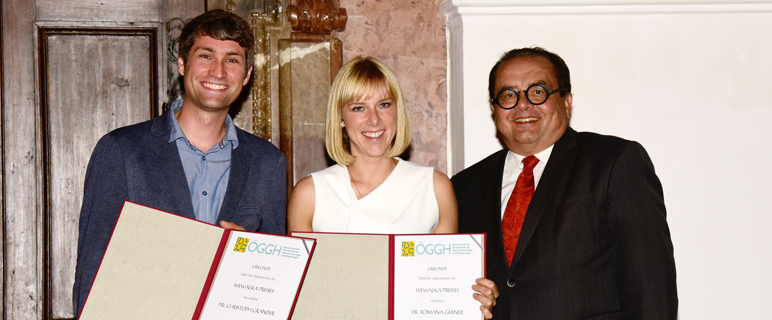 WEWALKA-Gedächtnispreis 2018 für Romana Gerner und Christoph Grander