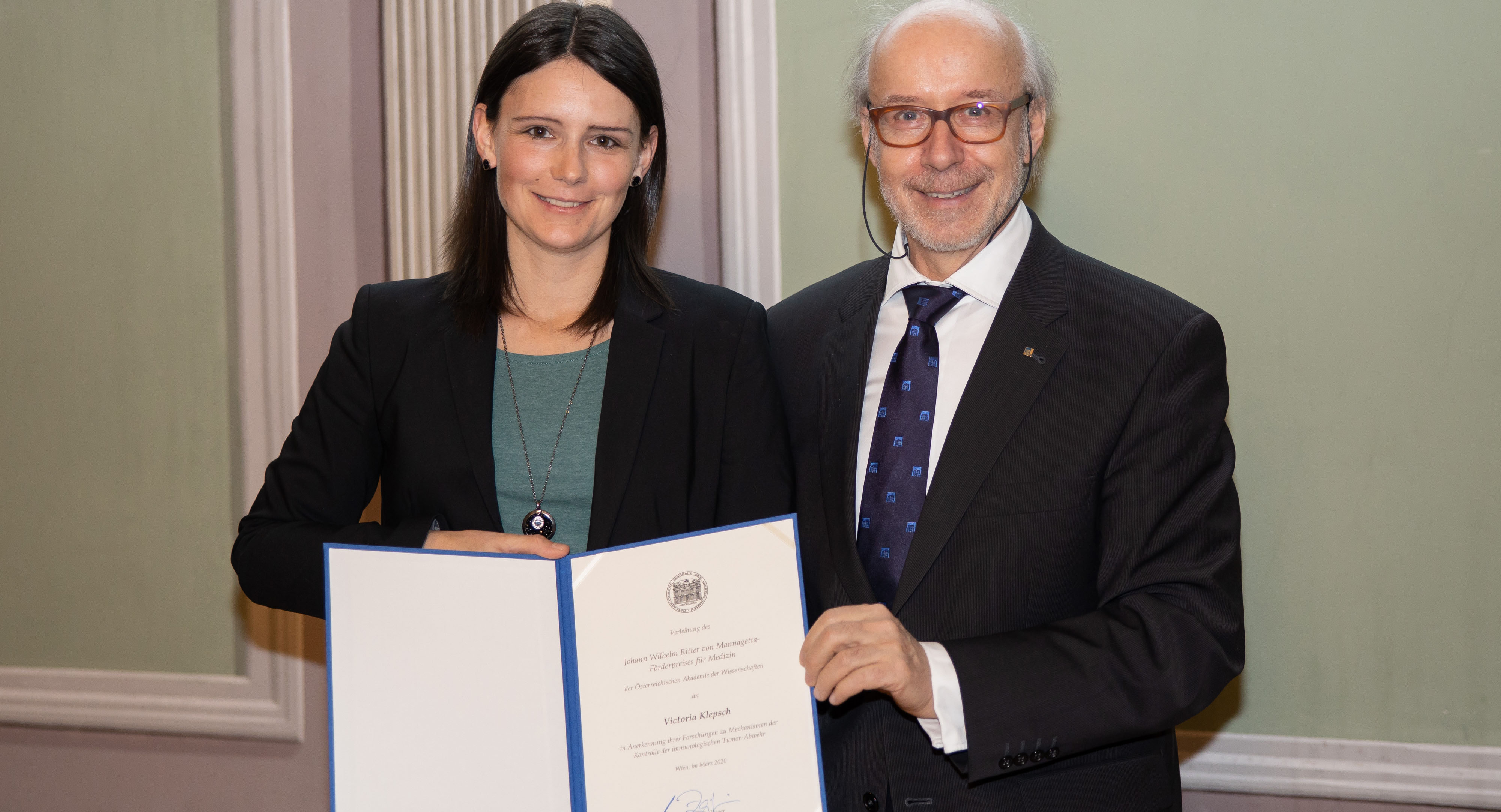 Mannagetta-Förderpreis für Molekularbiologin Victoria Klepsch