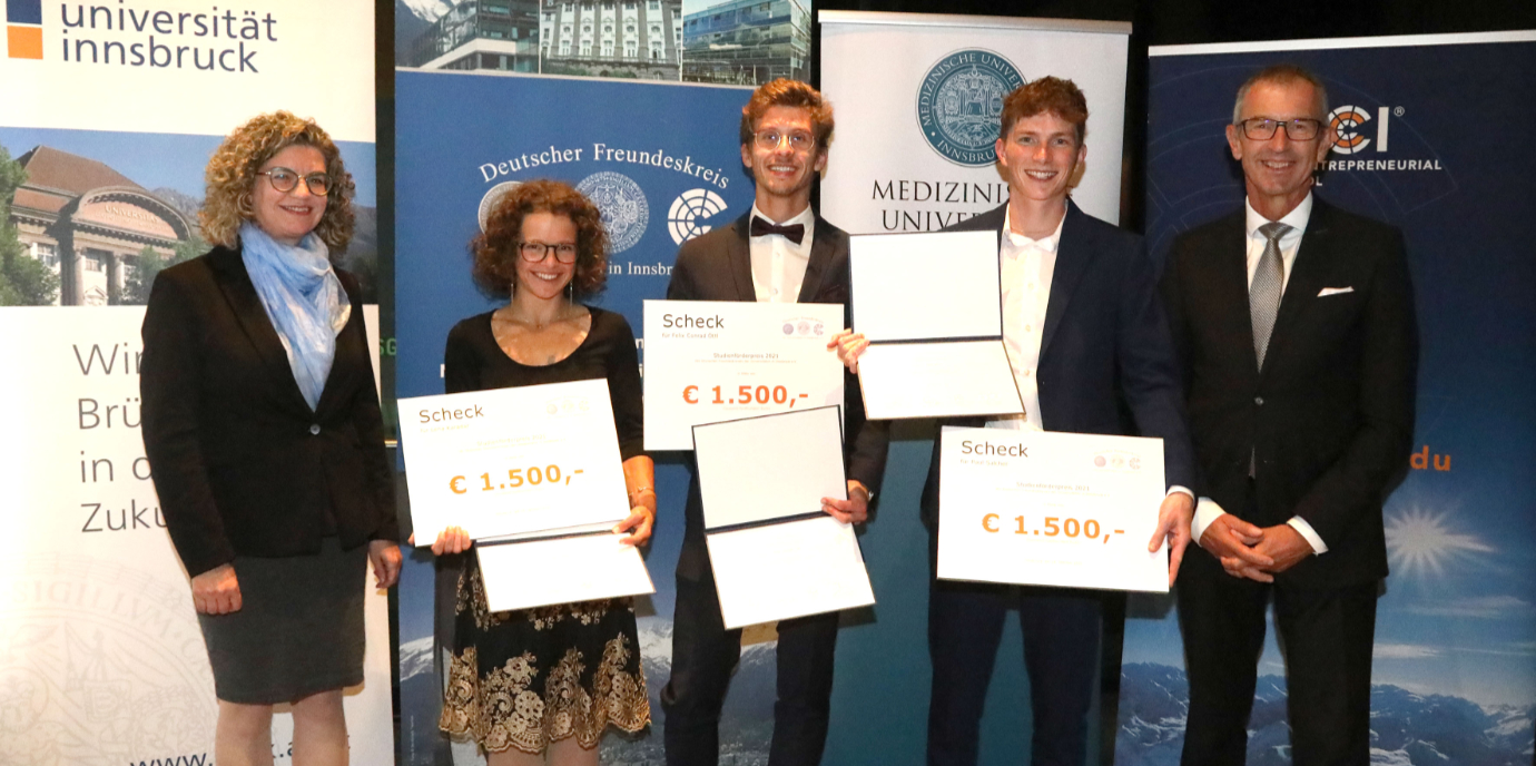 Drei Förderpreise des Deutschen Freundeskreises für Studierende