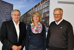 v.l.: em. Univ.-Prof. Dieter zur Nedden, Hildegard Hirsch und VR Univ.-Prof. Günther Sperk. mff_zurNedden